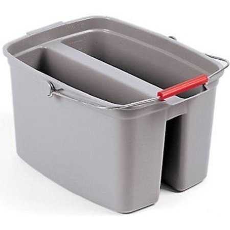 RUBBERMAID COMMERCIAL 19QT GRY DBL Bucket FG262888GRAY